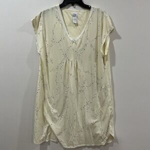 Aria Nightgown Butter Yellow Size Large Spring Summer Floral Cottagecore